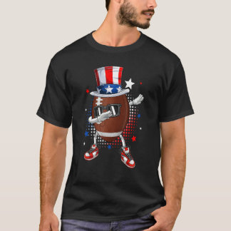 Camiseta Dabbing Football 4th Of July Men Usa American Flag