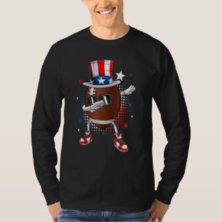 Camiseta Dabbing Football 4th Of July Men Usa American Flag