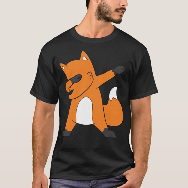 Camiseta Dabbing Fox Funny Fox Dab (Anverso)