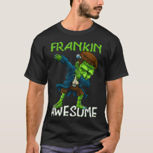 Camiseta Dabbing Frankenstein Halloween Frankin Awesome