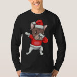 Camiseta Dabbing French Bulldog Santa Christmas<br><div class="desc">Dabbing French Bulldog Santa Christmas</div>
