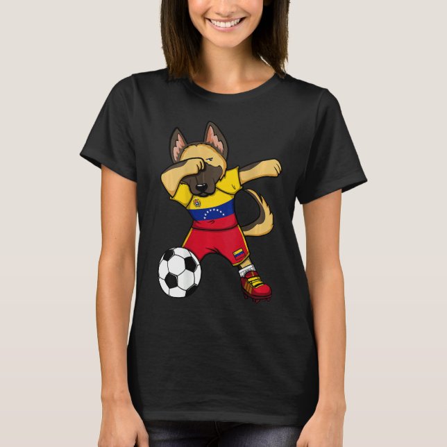 Camiseta Dabbing German Shepherd Venezuela (Anverso)