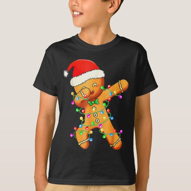 Camiseta Dabbing Gingerbread Christmas  (Anverso)