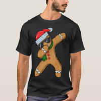 Dabbing Gingerbread Man Cookie Santa Navidades Gin