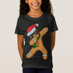 Camiseta Dabbing Gingerbread Man Cookie Santa Navidades Gin
