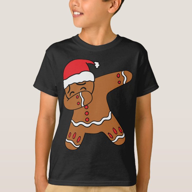 Camiseta Dabbing Gingerbread Man Gingerdab Navidades Dab Da (Anverso)
