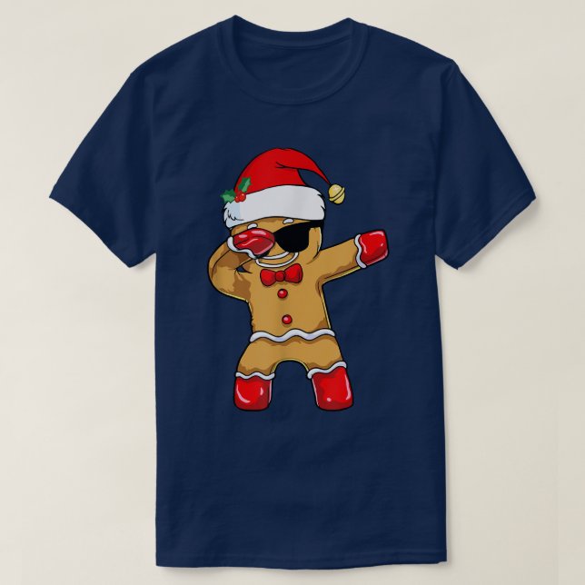 Camiseta Dabbing Gingerbread Man Navidades Baking Kids Funn (Diseño del anverso)