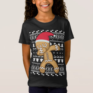 Camiseta Dabbing Gingerbread Man Navidades feos Sweet