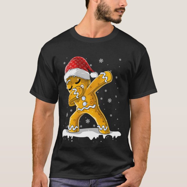 Camiseta Dabbing Gingerbread Navidades Dab Biscuit (Anverso)