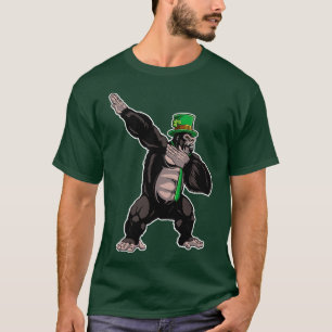 Camiseta Dabbing Gorilla Leprechaun St Patricks Day For Boy