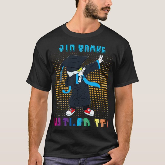 Camiseta Dabbing Graduation Boy 5TH GRADE Nailed It (Anverso)