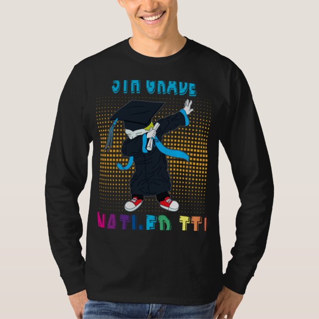 Camiseta Dabbing Graduation Boy 5TH GRADE Nailed It (Anverso)