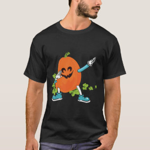Camiseta Dabbing Halloween Boys Skeleton Zombie Scary Pump