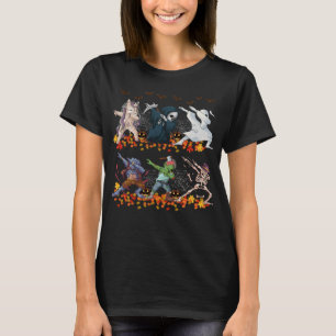 Camiseta Dabbing Halloween Calabaza Ropa esqueleto zombie