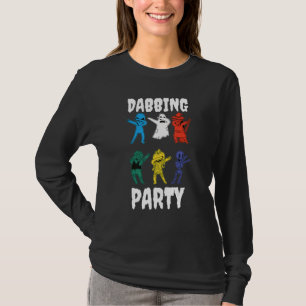 Camiseta Dabbing Halloween Party Costuve Monstruos Ghouls A