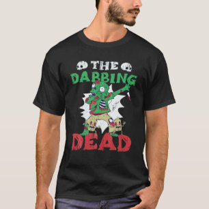 Camiseta Dabbing Halloween Skeleton Zombie Scary Pumpkin Aw