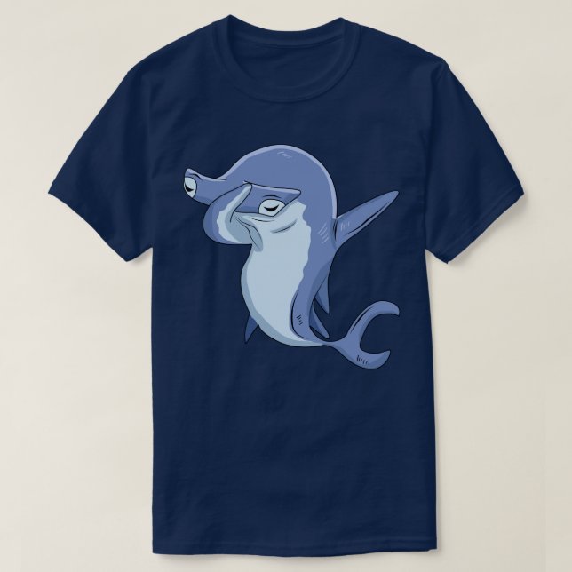Camiseta Dabbing Hammerhead Ropa de tiburón regalo para rop (Diseño del anverso)