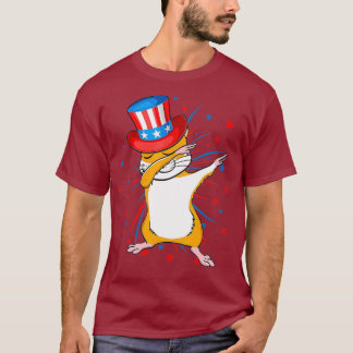 Camiseta Dabbing Hamster con fuegos artificiales de Gorra d