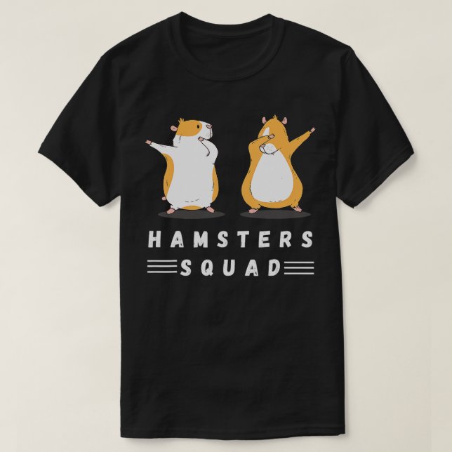 Camiseta Dabbing Hamsters Squad Love Hamsters Pet Lovers Ha (Diseño del anverso)