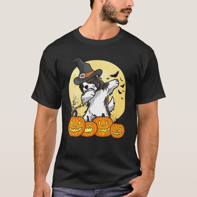 Camiseta Dabbing Havanese Dab Dance Funny Dog Halloween Gif (Anverso)