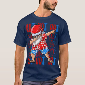 Camiseta Dabbing Hawaii Santa Navidades En Julio Fa Coincid