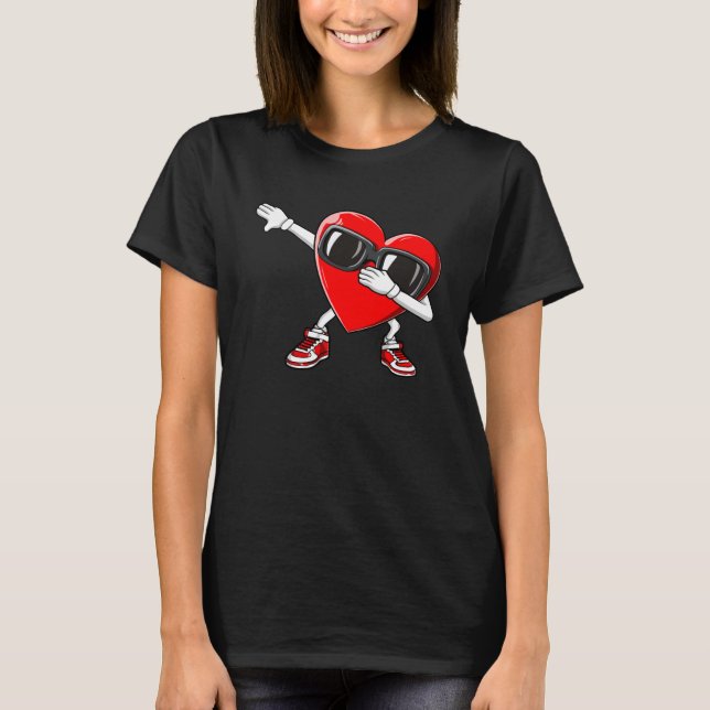 Camiseta Dabbing Heart Boy Valentine Dab Love Valentines Da (Anverso)