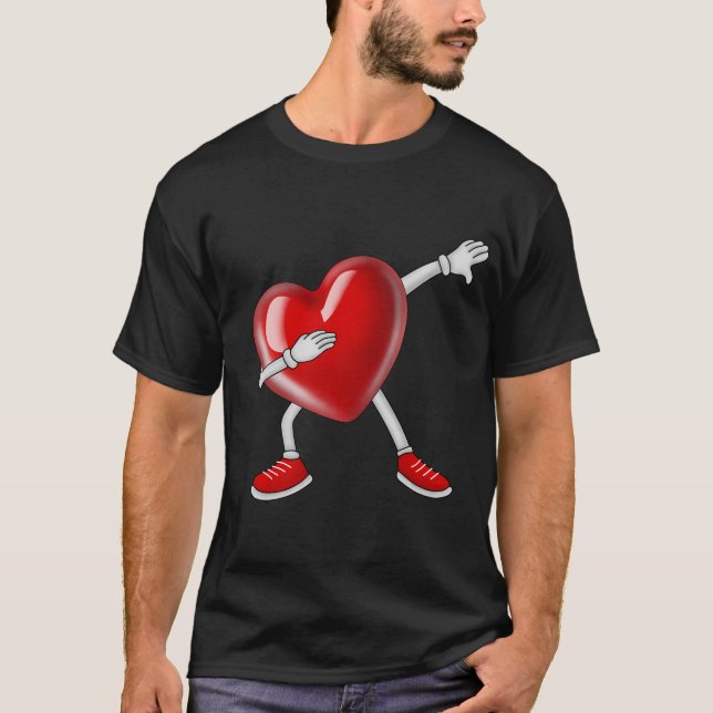 Camiseta Dabbing Heart Funny Gifts Día de San Valentín (Anverso)