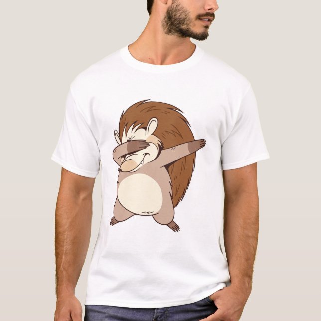 Camiseta Dabbing Hedgehog (Anverso)