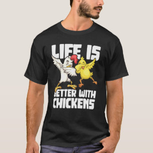 Camiseta Dabbing Hen Dab Rooster Life Es Mejor Con Chicke