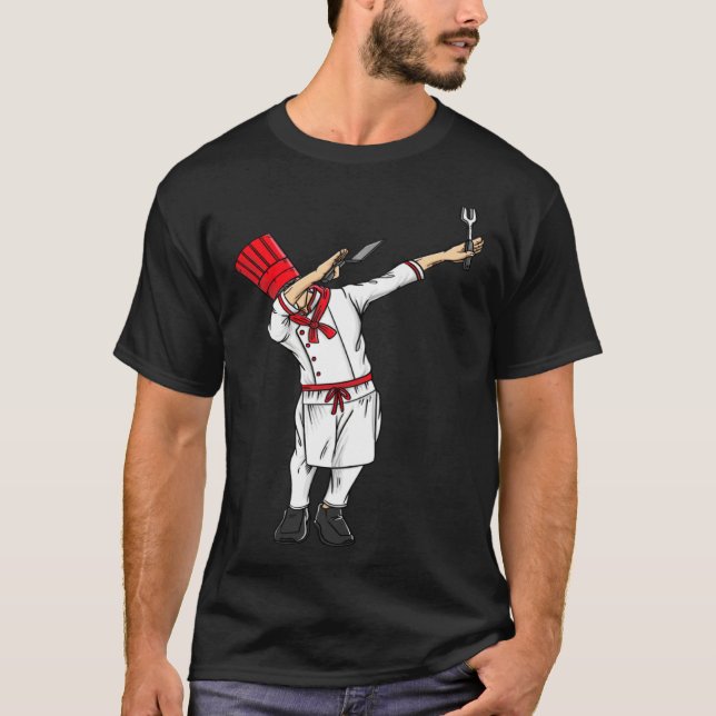 Camiseta Dabbing Hibachi Chef  Japanese Chef Asian Cook (Anverso)