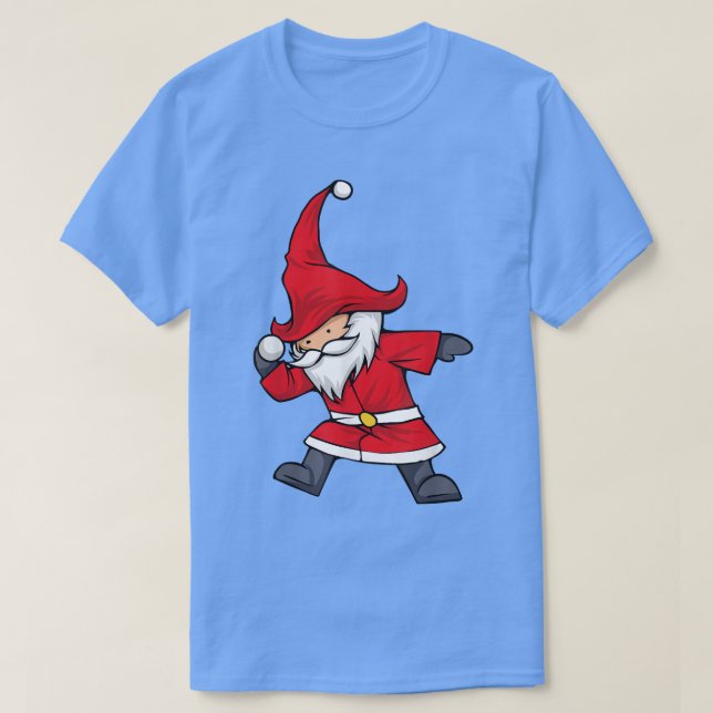 Camiseta Dabbing Holiday Gnome Navidades coincidentes Gnome (Diseño del anverso)
