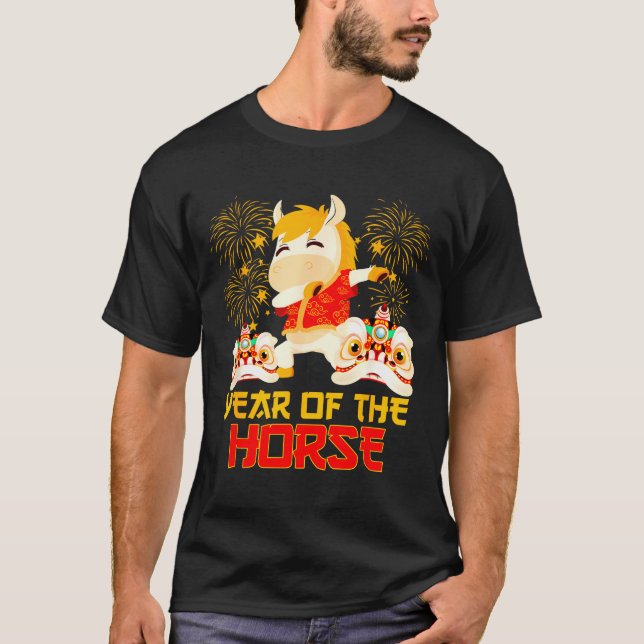 Camiseta Dabbing Horse Chinese New Year Of The Horse2026  (Anverso)