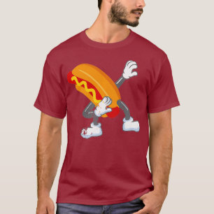 Camiseta Dabbing hot dog bbbq carne a la parrilla regalo