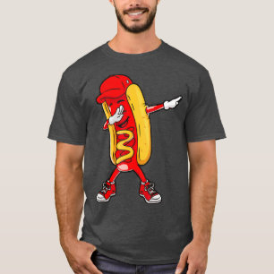 Camiseta Dabbing Hot Dog Dog Hip Hop Dab Dance Funny