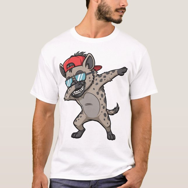 Camiseta Dabbing Hyena Funny Cute Dab Dance (Anverso)