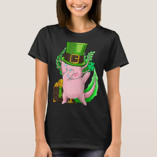Camiseta Dabbing Irish Axolotl Saint Patrick Day
