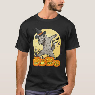 Camiseta Dabbing Irish Wolfhound Dab Dance Funny Dog Hallow