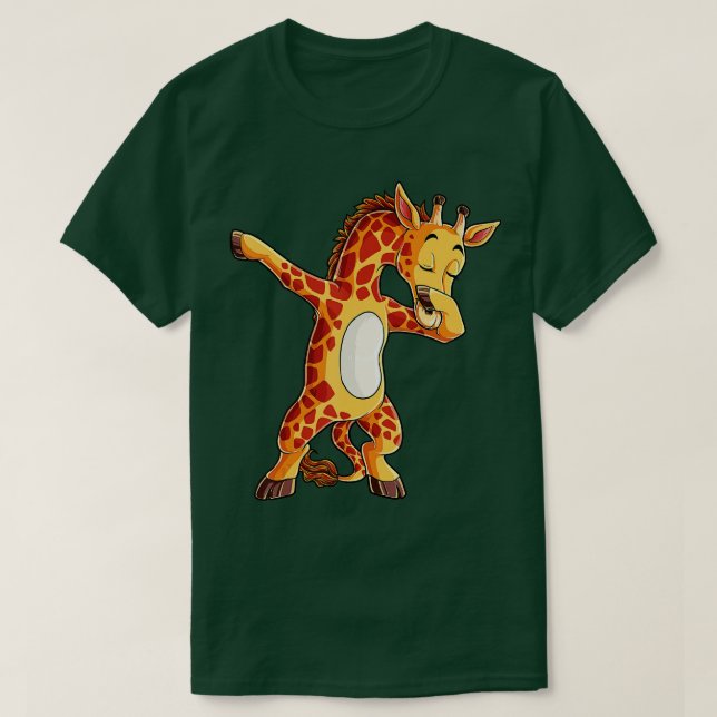 Camiseta Dabbing jirafa T Girafes regalo de baile gracioso  (Diseño del anverso)