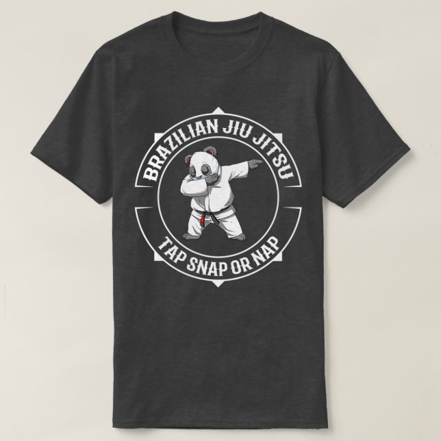 Camiseta Dabbing Jiu Jitsu Panda BJJ y presentación 1 (Diseño del anverso)