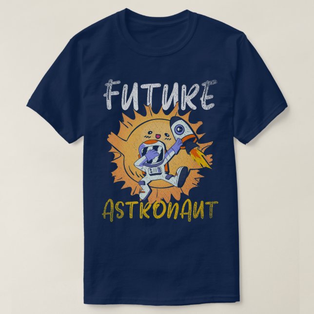 Camiseta Dabbing Junior Astronaut Science Rocket Future Ast (Diseño del anverso)