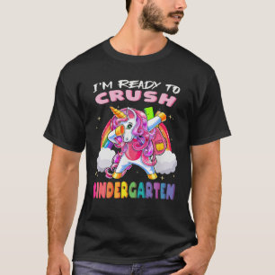 Camiseta Dabbing Kindergarten Unicorn De Vuelta A La Escuel
