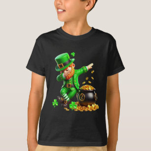 Camiseta Dabbing Leprechaun Día de San Patricio - Olla de O