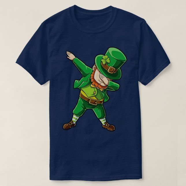 Camiseta Dabbing Leprechaun Funny Dab St Patricks Day Gift (Diseño del anverso)
