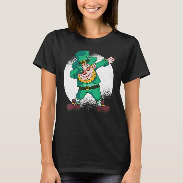 Camiseta Dabbing Leprechaun Funny Dancing Leprechaun St Pat (Anverso)