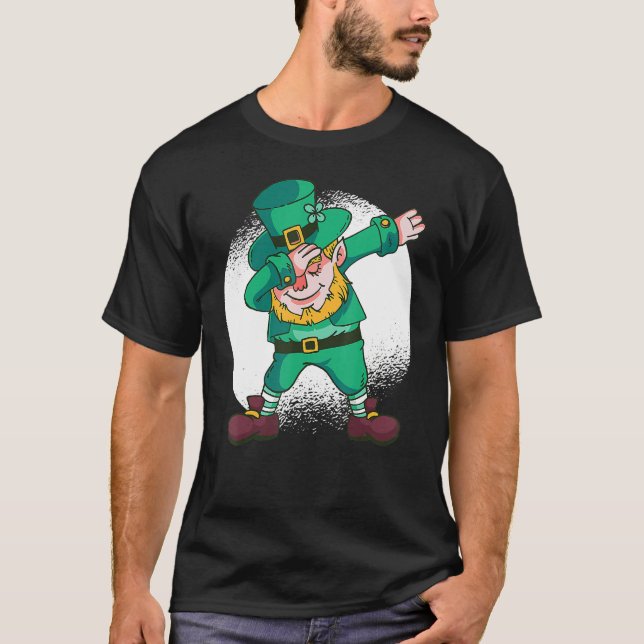 Camiseta Dabbing Leprechaun Funny Dancing Leprechaun St Pat (Anverso)