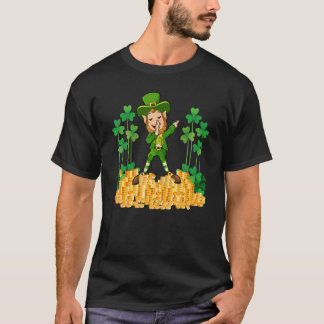 Camiseta Dabbing Leprechaun Happy St Patricks Day Men Kids 