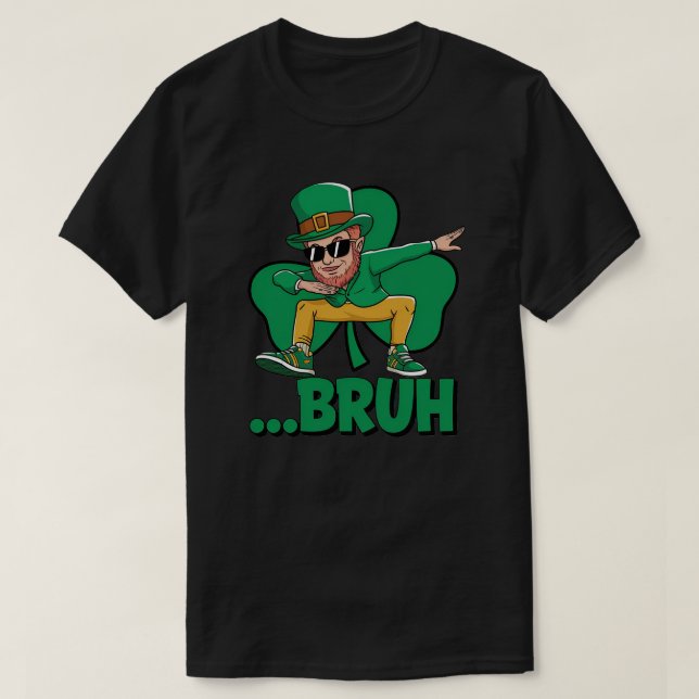 Camiseta Dabbing Leprechaun Regalos San Patricio (Diseño del anverso)