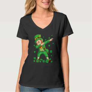 Camiseta Dabbing Leprechaun Saint Patricks Day 2022 Boys Ki