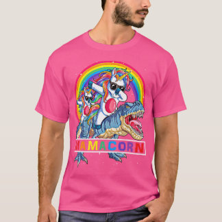 Camiseta Dabbing Mamacorn Unicorn Mamá Dinosaur Moda Arcoir