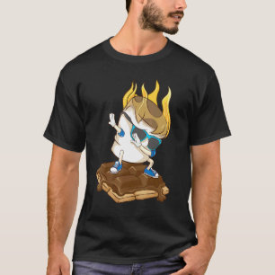 Camiseta Dabbing Marshmallow huele Guay Camping Dance
